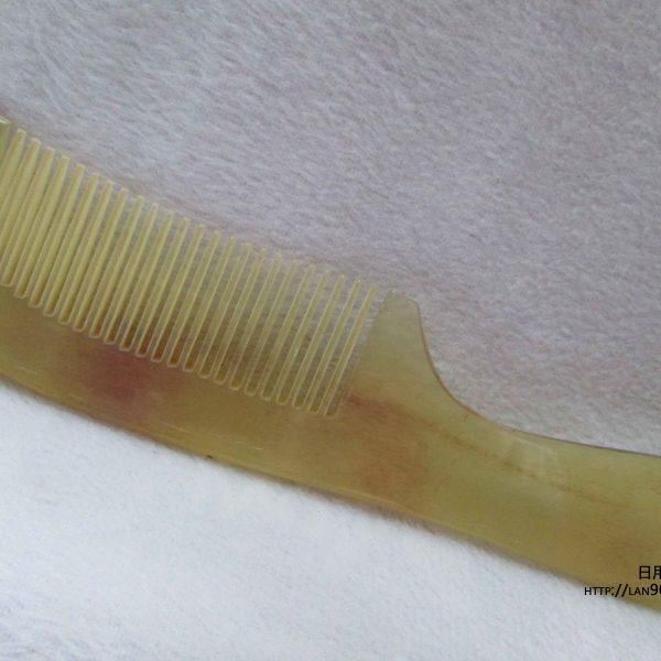 纯牛角梳小号密齿防静电牛角梳子包邮纯手工简易包装甩卖