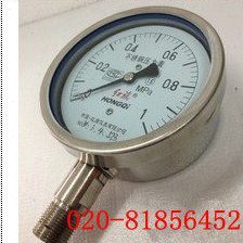 全不锈钢压力表Y-100B-F 0.6MPA 1MPA 1.6MPA 2.5MPA 4MPA 6MPA