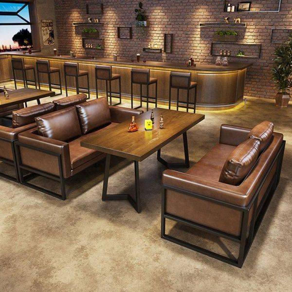 工业风酒吧清吧卡座沙发咖啡厅烧烤店西餐厅音乐餐吧酒馆桌椅组合,商业/办公家具,卡座,淘宝优惠券,粉丝福利购,淘宝优惠卷