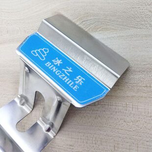 冰之乐/浩博冷热饮机专用配件把手 不锈钢推把 饮料机手推