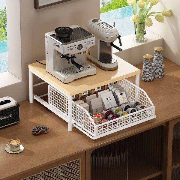 台面咖啡机杯子微波炉置物架茶包茶水吧饮水机桌面储物架水杯收纳,厨房/烹饪用具,微波炉置物架,淘宝优惠券,粉丝福利购,淘宝优惠卷