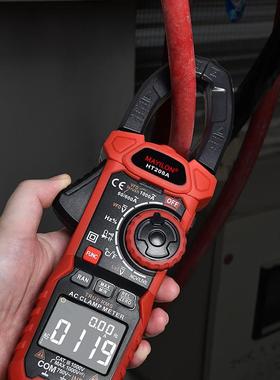 麦仪龙数字钳形万用表钳表电流表大电流HT208A/D电容测量智能跨境