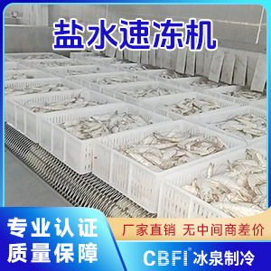 广高效节能盐水速冻机 快速锁鲜冷冻设备食品加工业优选利器