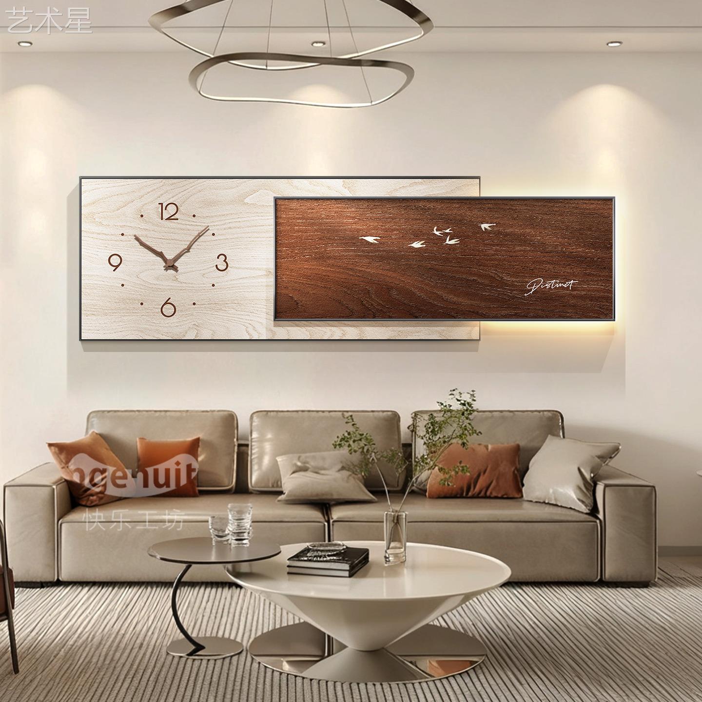 中古2风客厅装饰画沙发背墙挂画025新景款轻C-202511奢画壁高级感