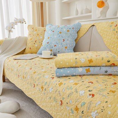 原木沙发垫全棉防滑布艺皮沙发套罩田园小清新沙发坐垫四季通用夏,居家布艺,沙发垫,淘宝优惠券,粉丝福利购,淘宝优惠卷