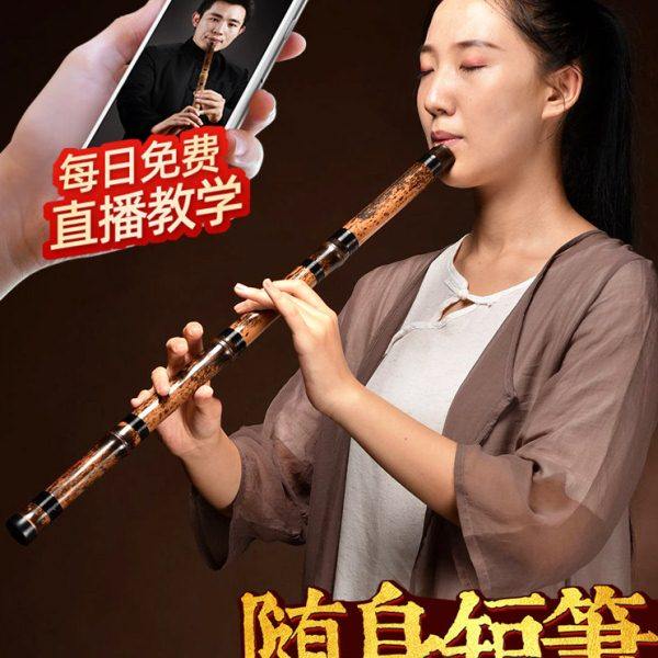 短箫竹萧乐器入门初学专业演奏紫竹洞箫高档洞萧八孔六g调f古潇笛