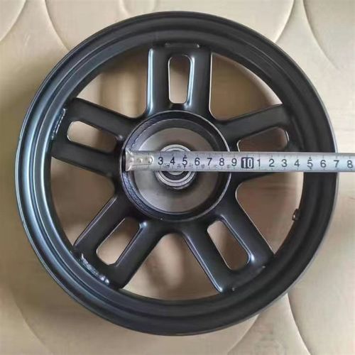 电动车前轮毂新国标款v钢圈2.50-10真空胎专用