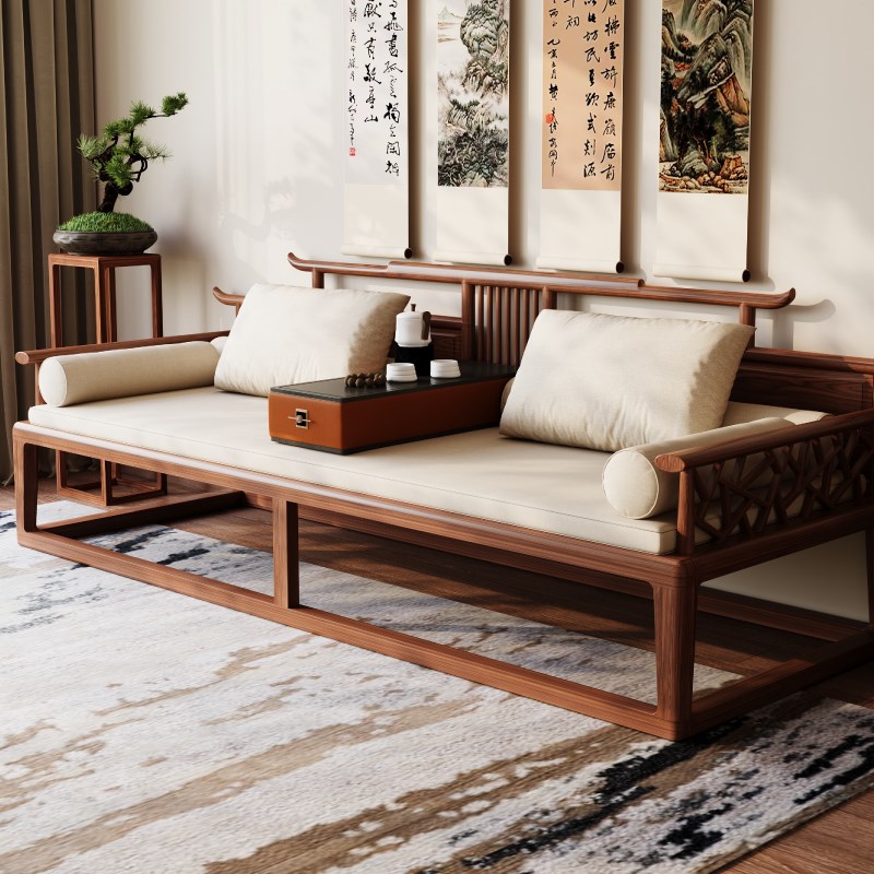 罗汉床专用垫新中式m实木沙发垫2025新款禅意乳胶坐垫定制四季通