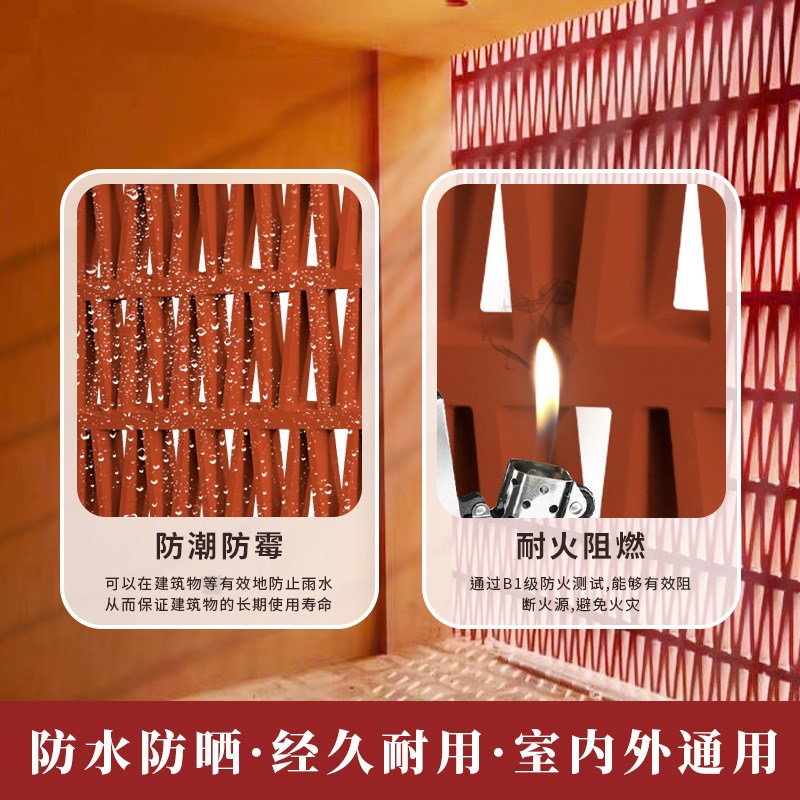 PU水泥构建格栅M砖文化砖镂空门头隔断墙屏风客厅背景墙空心砖