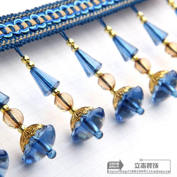 窗帘花边水晶珠子窗帘配件辅料货车装饰别墅装饰纱窗加重吉祥如意