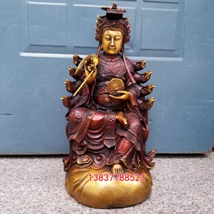 黄铜地母娘娘铜像铜后土夫人地母元君铜像家用工艺礼品摆件定做