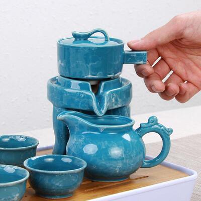 厂家直logo定功夫茶具供旅行外茶具套装大75246理石制纹户便携茶