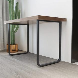 ll圆弧形吧台架边桌架支架书桌餐台脚公桌架铁艺桌腿支撑架