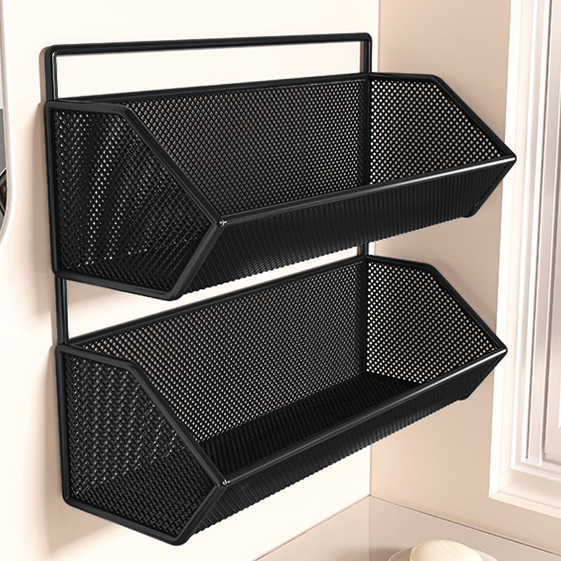 卫生间置物架墙上免打孔收纳架洗手间洗漱K台壁挂式架子浴室多功