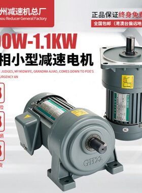 750w三相齿轮减速电机减速机可调变速减速电机380v400W200W齿粑