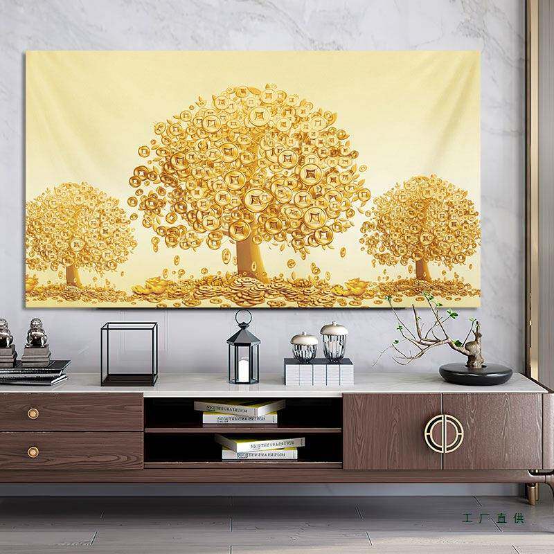 中式2高端轻奢缎面电视电视机6罩罩防尘罩F9668STH套55寸5寸75盖