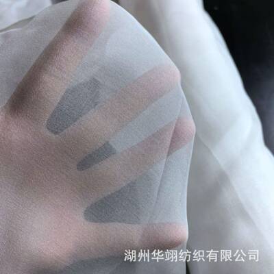 丝雪纺8姆米14面0门真真丝面料TXL薄幅纱长巾料轻薄面料厂家现货