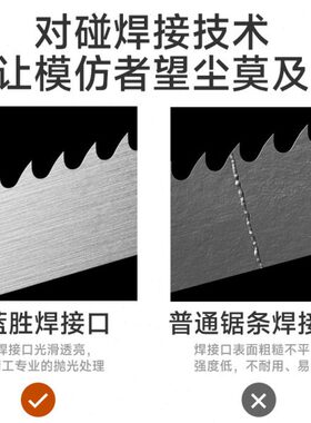 j85350带锯条碳钢m速钢细齿双德国机用合金锯床金属切g3