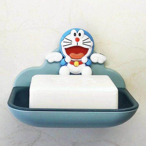 创意免打孔肥皂盒吸盘挂壁式卫生间沥水香皂架浴室置物架卡通可爱