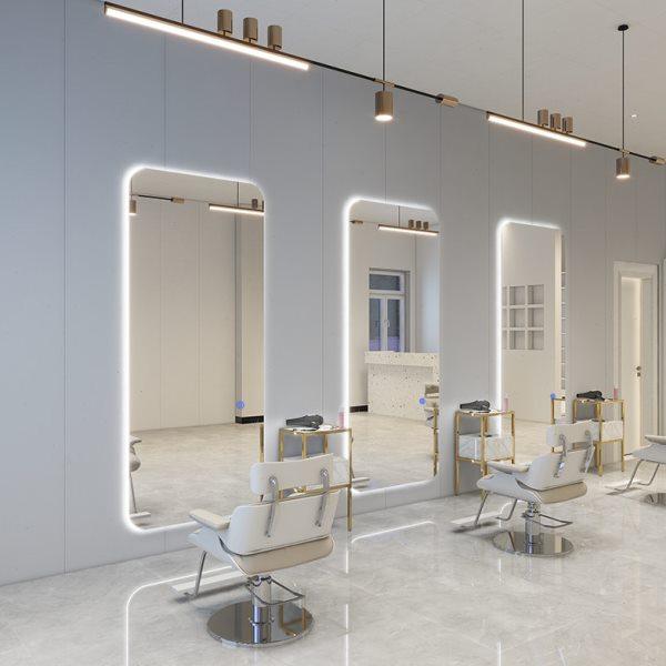 j8美发壁挂式显白网红镜子触摸理发店镜台瘦发廊美潮款颜容g3,商业/办公家具,理发镜台,淘宝优惠券,粉丝福利购,淘宝优惠卷