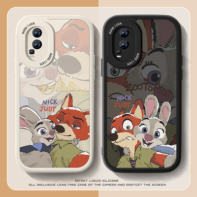 疯狂朱迪适用iqooneo7手机壳小羊皮NEO7se新款竞速版硅胶vivoiq00neo6se卡通动漫IQOOneo6男防摔动物城小众套