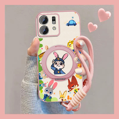 适用动物城朱迪华为荣耀play9t手机壳女卡通honor7tpro新款可爱play5t活力版10c小羊皮9全包nzones7pro套挂绳