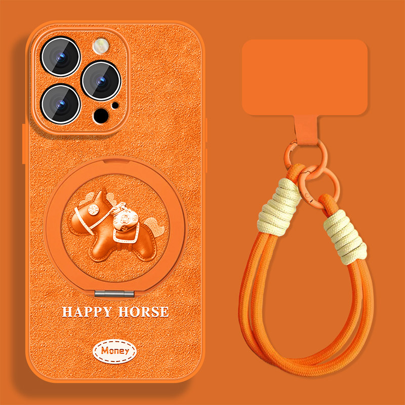 幸运小马适用苹果14pro手机壳女卡通iPhone14新款新年14promax本命年ip14plus小羊皮保护套全包防摔挂绳外壳,3C数码配件,手机保护套/壳,淘宝优惠券,粉丝福利购,淘宝优惠卷