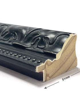 简约黑色印花画复油古做实G11815-1木相框画空框装旧裱框自装挂墙