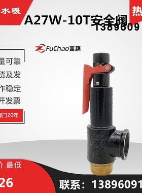 弹簧微启式安全阀A27W-106T储气罐空压机HT水泥罐车泄压排气DN15