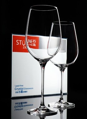 水晶玻璃轻奢红酒杯子会所高脚杯大号品酒师波尔多葡萄酒杯710ml