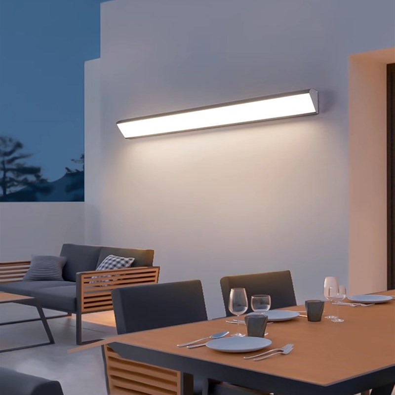 LED户外防水壁灯 简约长条墙壁过道楼梯灯庭院门口室外超亮门前灯