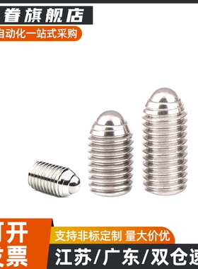 BSJF/BPW3/4/5/6/8/10/12/16球头柱塞 不锈钢玻珠螺丝