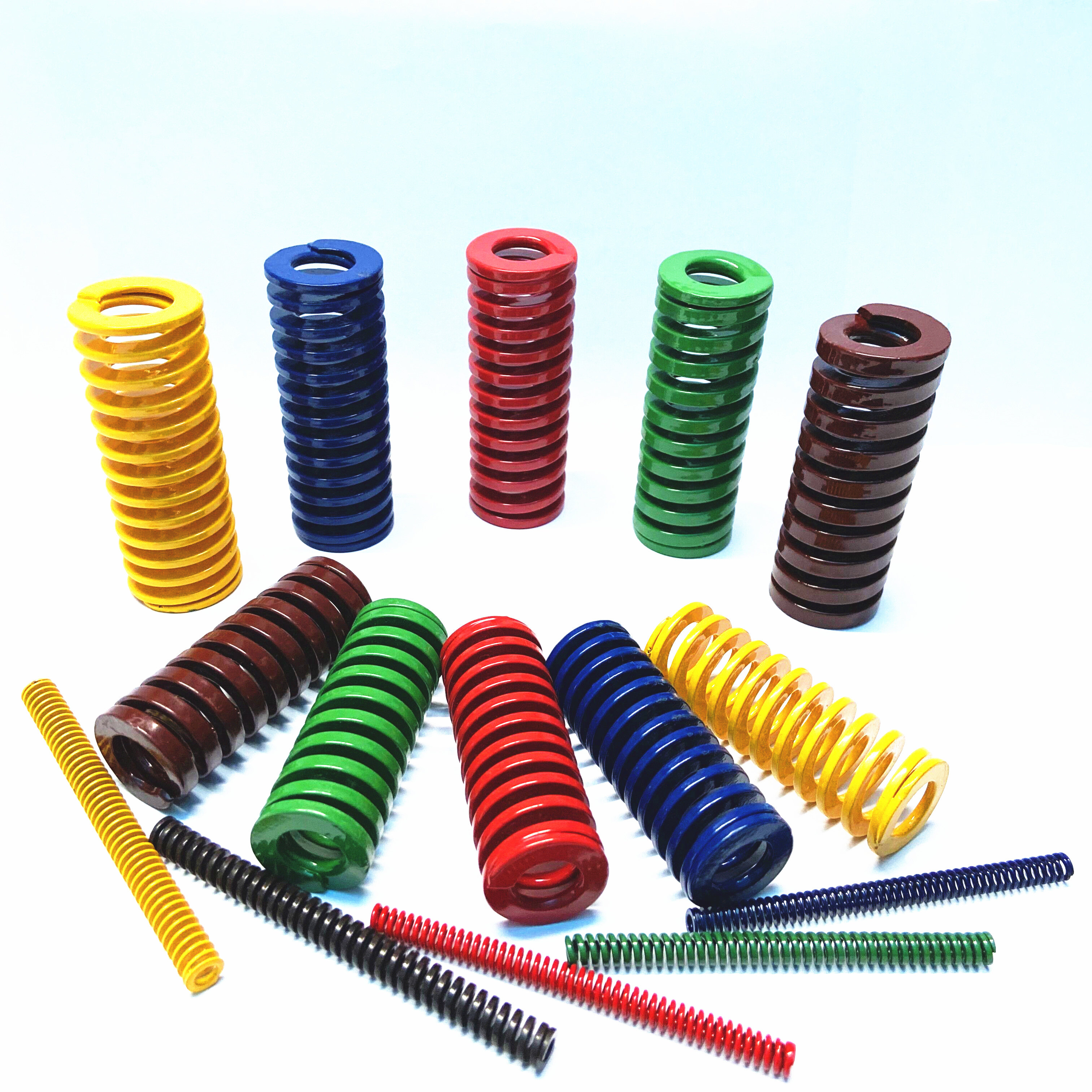 紫色弹簧SWC盘起矩形SSWC压缩弹簧YSWC8 10 12 14 16