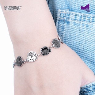麦和官方正品史努比情侣手链女款2025新款高颜值潮玩盲盒生日礼物