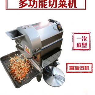切菜机商用食堂小型葱辣椒丝萝卜韭菜切菜神器多功能全自动切丁机
