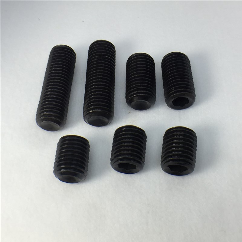 M14X10-M16X10-100碳钢发黑内六角平L端紧定螺钉无头机米螺丝顶丝