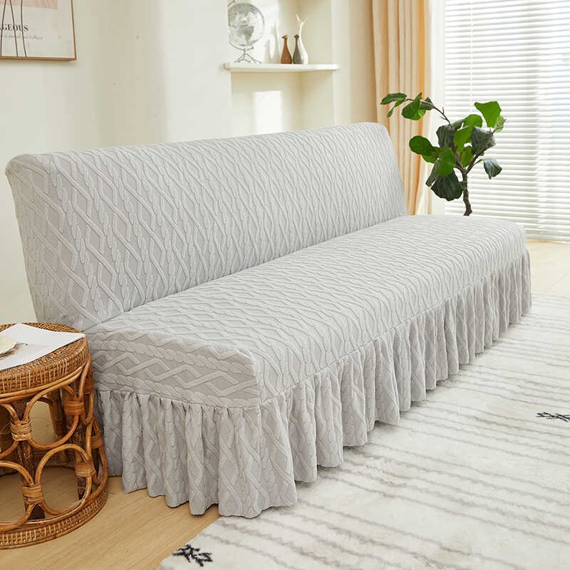 新款折叠两用无扶手m沙发床套四季通用一体式沙发套弹力全包罩盖