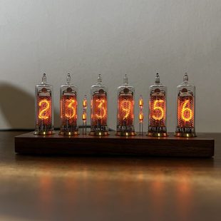 前苏联IN16辉光数码管时钟感应开关辉光灯迷你型电子管真辉光台钟