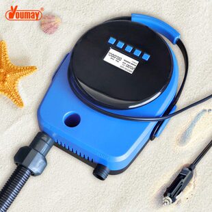 SUP浆板压电动泵冲浪板橡皮艇直流20psi车载电动泵