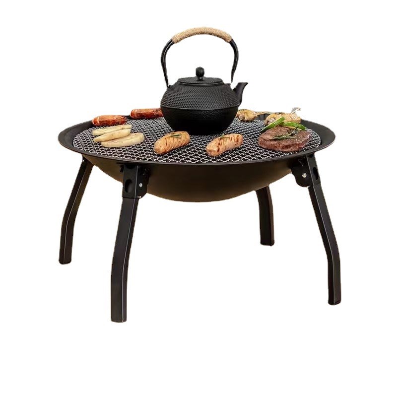 烤火炉庭院烤火盆烧烤架桌户外取暖炉室内烧烤炉家用木炭围炉煮茶