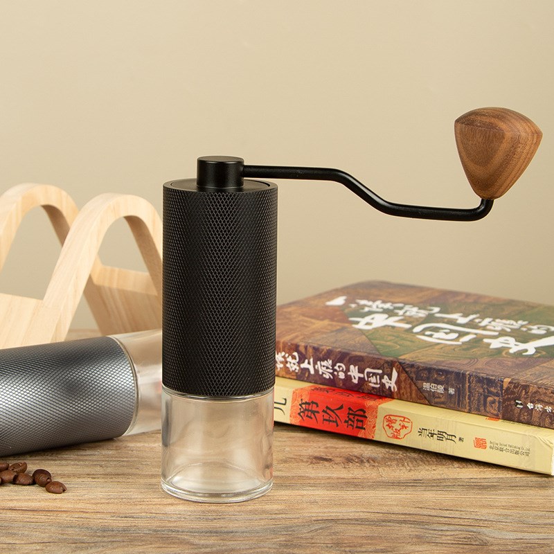 精品不锈钢刀盘CNC五星刀盘家用手摇咖啡豆胡椒研磨器磨豆机