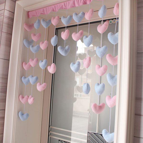 串色爱心房门挂饰帘隔隔断吊帘线帘少女心韩式可爱粉色免打孔帘子,居家布艺,珠帘/挂帘,淘宝优惠券,粉丝福利购,淘宝优惠卷