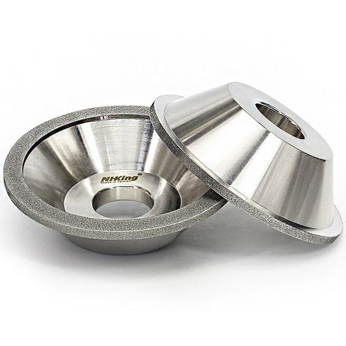 合金碗型砂轮电动磨刀机金刚石电镀砂轮抛光磨钨钢工具125150直径