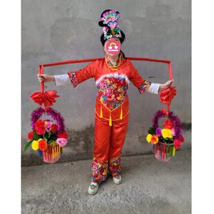 花篮道具舞蹈戏剧花挑新款花篮秧歌花篮道具回娘家花篮送亲花篮