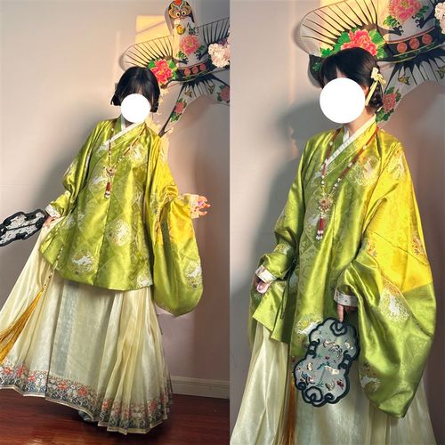 【现货布料】鹰追兔仿妆花织金双层剪花纱面料汉服布料色织提花