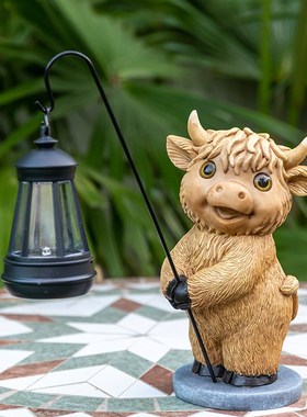 高地牛太阳能灯户外庭院花园装饰客厅桌面摆件院子造景家居饰品