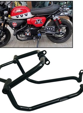 斯托纳猿猴125摩托车保险杠 护杠 防倒地棒保护架无损安装防摔杠