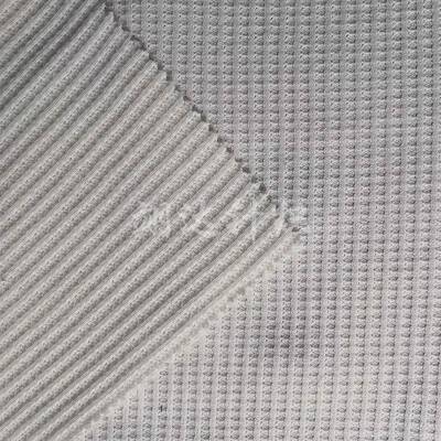 家厂家供应TC华夫衣格加卫睡衣居服休闲服用涤QXZ纶面绒料