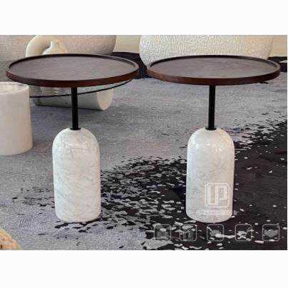 意式极简天然大理石底座实木桌面边几客厅沙发角几卧室床头茶几,节庆用品/礼品,新娘配件,淘宝优惠券,粉丝福利购,淘宝优惠卷