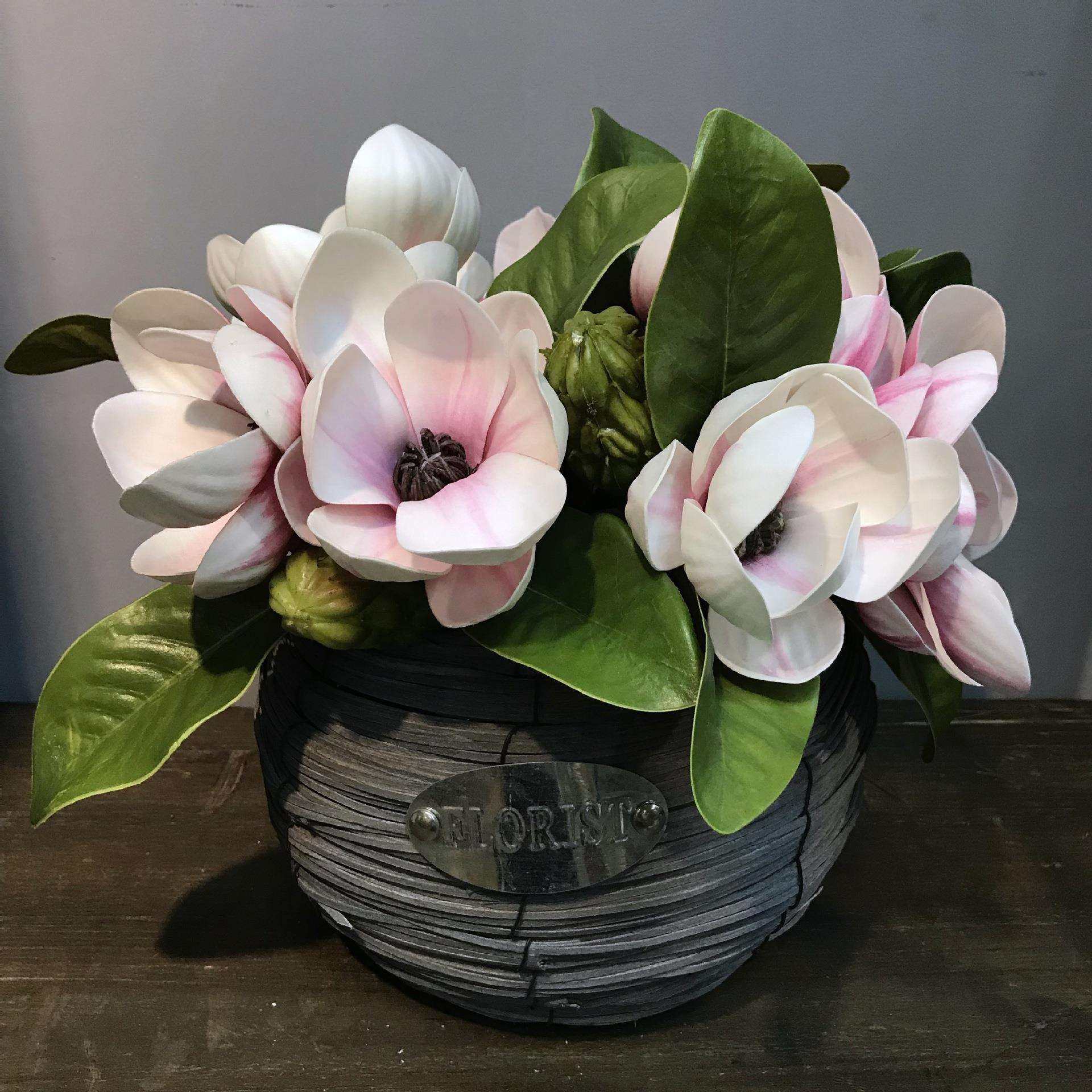 真pu木棉玉兰样板房客厅桌面花束布置婚庆手扎捧花搭配假绢花,农用物资,其他肥料,淘宝优惠券,粉丝福利购,淘宝优惠卷